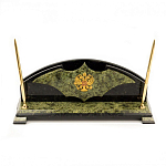 Настольный письменный набор из змеевика с гербом РФ Successful Leader варинант исполнения - 1 | Loft Concept в Москве