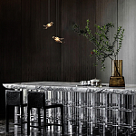 Подвесной светильник с прозрачной стеклянной птичкой Serip Voa варинант исполнения - 9 | Loft Concept в Москве