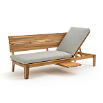 Садовый диван-трансофрмер Kate серый варинант исполнения - 7 | Loft Concept в Москве