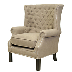 Кресло Charlie Armchair brown flax варинант исполнения - 3 | Loft Concept в Москве