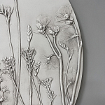 Панно Серые цветы варинант исполнения - 2 | Loft Concept в Москве