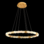 Люстра в форме кольца с золотым декором Warm Heavenly Light варинант исполнения - 9 | Loft Concept в Москве