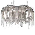 Люстра подвесная круглая с изогнутыми металлическими дугами и ниспадающими цепочками 65 см Atlantis Chain варинант исполнения - 15 | Loft Concept в Москве