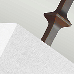 Бра с прямоугольным тканевым абажуром белого цвета Feiss варинант исполнения - 7 | Loft Concept в Москве