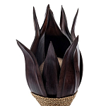 Настольная лампа черная INDONESIAN LAMPS 1 варинант исполнения - 2 | Loft Concept в Москве