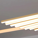 Люстра в виде распахнутых крыльев из тонких металлических планок Flight of Freedom варинант исполнения - 7 | Loft Concept в Москве