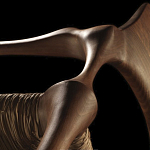 Стул из Ореха с плетеным сидением Kronos Dining Chair Brown варинант исполнения - 2 | Loft Concept в Москве