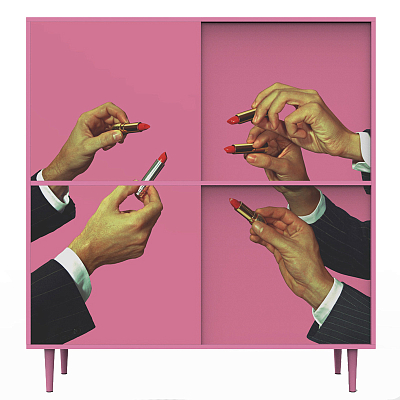 Комод Toiletpaper Pink Lipsticks Furniture with a Surreal Mood