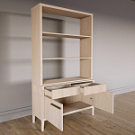 Стеллаж Primo с ящиками Светлый дуб  варинант исполнения - 7 | Loft Concept в Москве