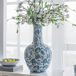 Ваза с классическим узором шинуазри синего цвета Blue & White Ornament  варинант исполнения - 4 | Loft Concept в Москве