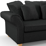 Мебельная ткань Шенилл черный цвет 138 см T4-35 варинант исполнения - 7 | Loft Concept в Москве