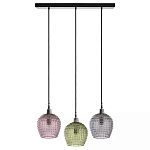 Подвесной светильник каскадный с 3-мя рельефными плафонами Cascade with Relief Lampshades варинант исполнения - 1 | Loft Concept в Москве