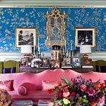 Обои ручная роспись Houghton Canton Blue варинант исполнения - 5 | Loft Concept в Москве