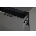 Комод цвета графит с 3-мя ящиками Strict Lines  варинант исполнения - 6 | Loft Concept в Москве