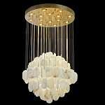 Люстра с овальными подвесками из натурального камня Spatial Composition варинант исполнения - 6 | Loft Concept в Москве