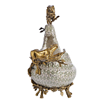 Чаша для фруктов из фарфора бронзовыми фигурками леопардов Eden Garden варинант исполнения - 4 | Loft Concept в Москве