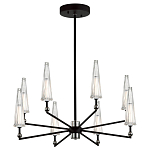 Люстра с прозрачными плафонами из стекла Umbrella варинант исполнения - 2 | Loft Concept в Москве