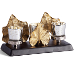 Подсвечник Cozy Light с декором кленовыми листьями варинант исполнения - 1 | Loft Concept в Москве