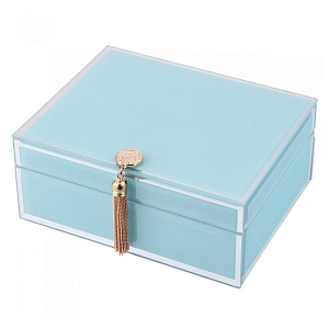 Шкатулка Glass Light Blue Box