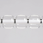 Люстра линейная с 6-ю прозрачными стеклянными плафонами округлой формы HANDLE GRAPE варинант исполнения - 4 | Loft Concept в Москве