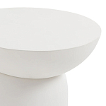 Приставной столик белого цвета Tori варинант исполнения - 3 | Loft Concept в Москве