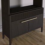 Стеллаж Primo с ящиками Темный орех варинант исполнения - 3 | Loft Concept в Москве