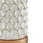 Настольная лампа покрытая лепестками белых цветов Fancy Calla Lily варинант исполнения - 1 | Loft Concept в Москве