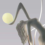 Торшер белая статуэтка Девушка Girl Carries Light Balls варинант исполнения - 1 | Loft Concept в Москве