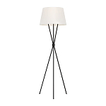 Торшер на трех тонких перекрещенных ножках с белым конусным абажуром из льна Feiss варинант исполнения - 1 | Loft Concept в Москве