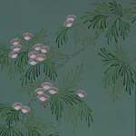 Обои ручная роспись Silk Tree Blossom on Sung Green Williamsburg варинант исполнения - 1 | Loft Concept в Москве