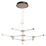 Люстра с геометрической конструкцией из вытянутых цилиндрических плафонов Hex Scaffold  варинант исполнения - 2 | Loft Concept в Москве