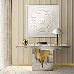 Консоль прямоугольная с основанием в виде расколотого камня Lapiaz варинант исполнения - 1 | Loft Concept в Москве