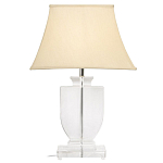 Настольная лампа хрустальная с бежевым абажуром Perfect варинант исполнения - 1 | Loft Concept в Москве