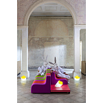 Дизайнерское кресло зеленое Poltronova Sofo Verosa Green Pink Armchair варинант исполнения - 8 | Loft Concept в Москве