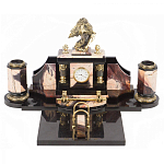 Настольный письменный набор из яшмы с декором в виде орла Manager Organizer варинант исполнения - 1 | Loft Concept в Москве