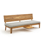 Садовый диван-трансофрмер Kate серый варинант исполнения - 6 | Loft Concept в Москве