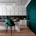 Подвесной светильник со стеклянным прозрачным плафоном в форме шара и золотыми металлическим акцентами 30 ClassiCon варинант исполнения - 6 | Loft Concept в Москве