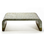 Стол журнальный Белый  BONE INLAY SIDE TABLE-Cream варинант исполнения - 2 | Loft Concept в Москве