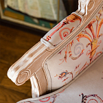 Кресло из массива бука серое с растительным орнаментом Raffael Floral Grey Armchair варинант исполнения - 5 | Loft Concept в Москве