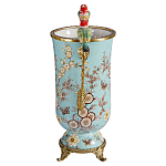 Ваза с двумя птичками из фарфора с бронзовыми элементами Garden of Eden варинант исполнения - 3 | Loft Concept в Москве