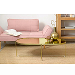 Кофейный столик овальный золотой Modern Mirror Gold Table варинант исполнения - 1 | Loft Concept в Москве