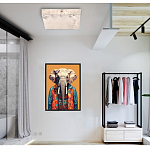 Люстра потолочная квадратная минималистичная Perfection of Geometry варинант исполнения - 5 | Loft Concept в Москве