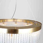 Люстра подвесная со стеклянными подвесками в виде перекрученных трубочек Nembus варинант исполнения - 3 | Loft Concept в Москве