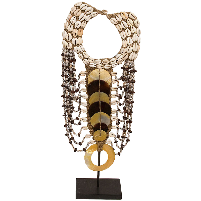     Aboriginal Long Pearl Discs Necklace      | Loft Concept 