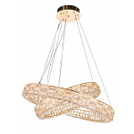 Люстра на 2 кольца с текстурной огранкой Reflection of Reality варинант исполнения - 3 | Loft Concept в Москве