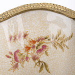 Ваза голубого цвета из фарфора с цветочным рисунком и бронзовой стрекозой Blue Garden варинант исполнения - 2 | Loft Concept в Москве