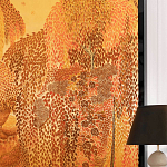 Обои ручная роспись в стиле Арт-деко Hippolyta’s Forest Colourway 263 on Deep Rich Gold gilded paper варинант исполнения - 2 | Loft Concept в Москве