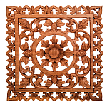 Панно из дерева квадратное Panel With Trees варинант исполнения - 1 | Loft Concept в Москве