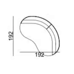 Двухместный диван Calypso варинант исполнения - 5 | Loft Concept в Москве