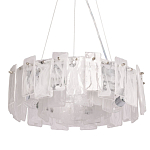 Люстра круглая с подвесными прямоугольными пластинами из стекла Glacier Panels варинант исполнения - 1 | Loft Concept в Москве